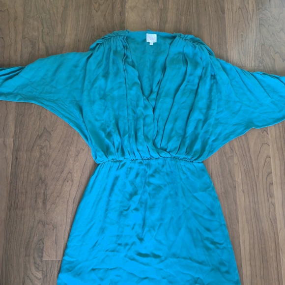Parker Teal Long Sleeve Mini Dress - Picture 8 of 13